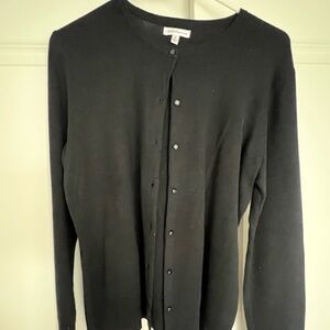 Croft & Barrow - Black Button-up Cardigan - Size M